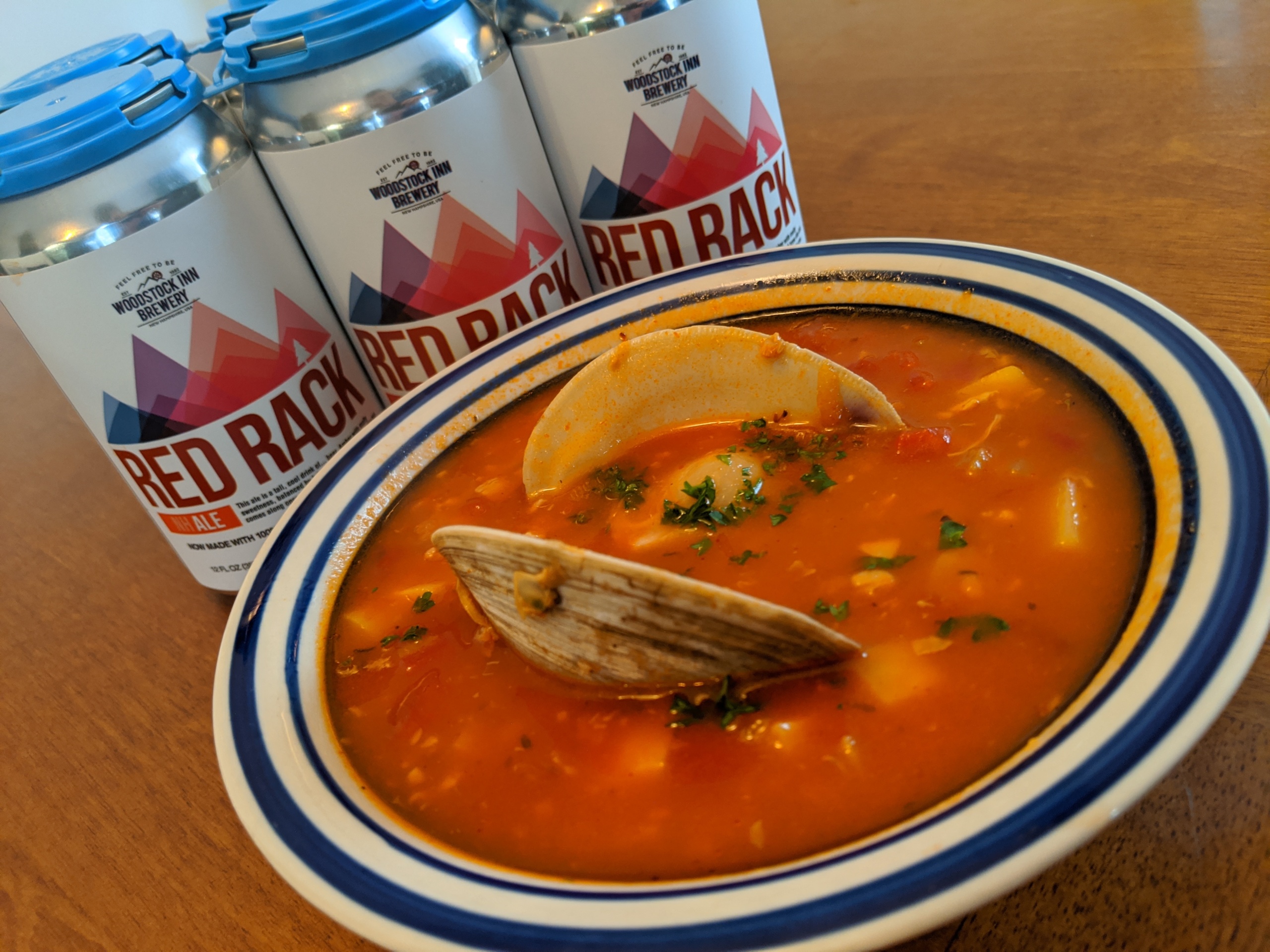 Red Rack Ale Manhattan Clam Chowder